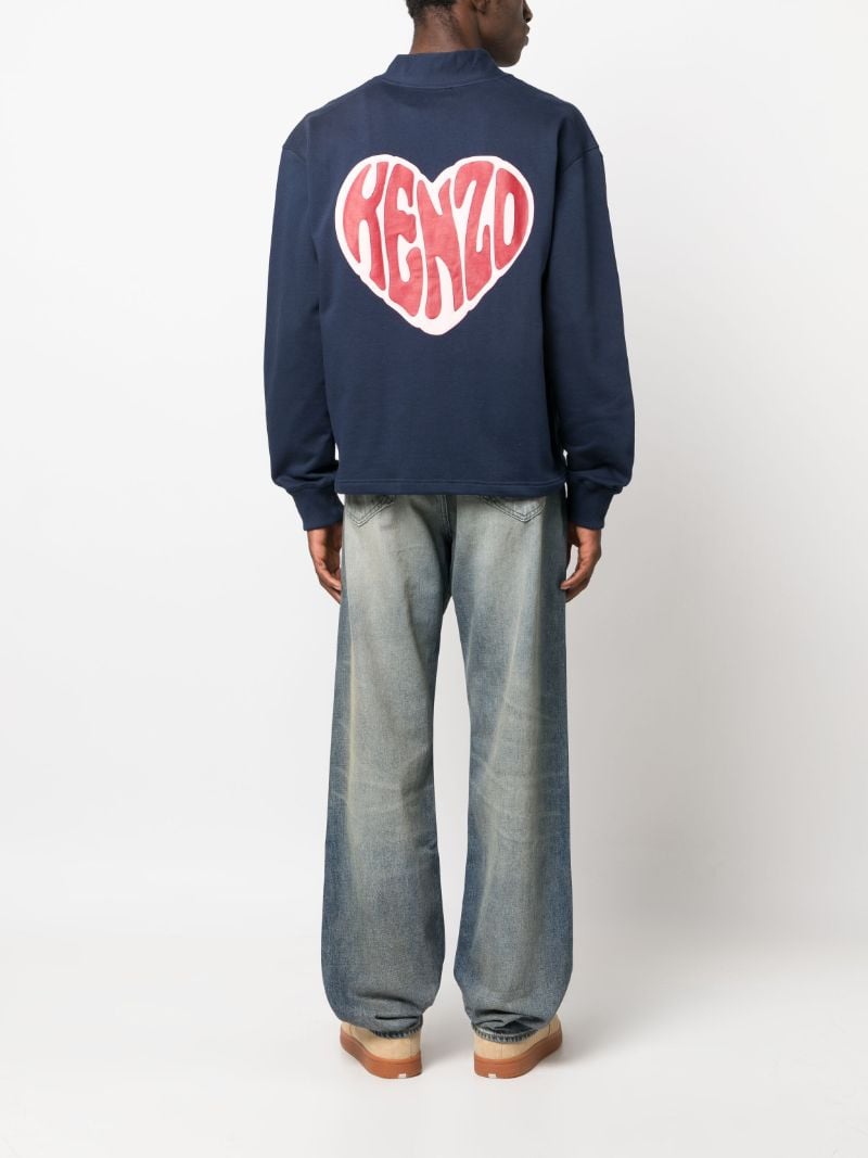 Blue Logo-print Cardigan