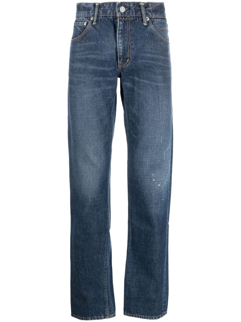 Blue Social Sculpture 03 Damaged 36 Straight Jeans