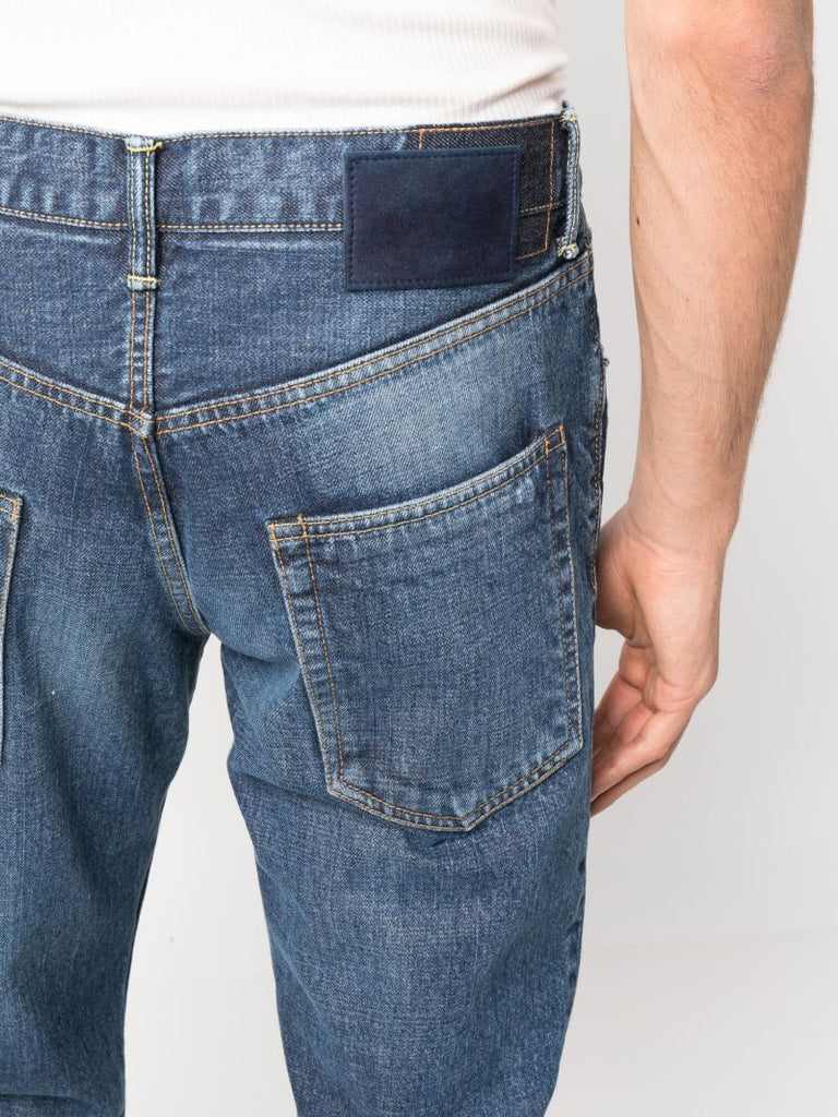 Blue Social Sculpture 03 Damaged 36 Straight Jeans