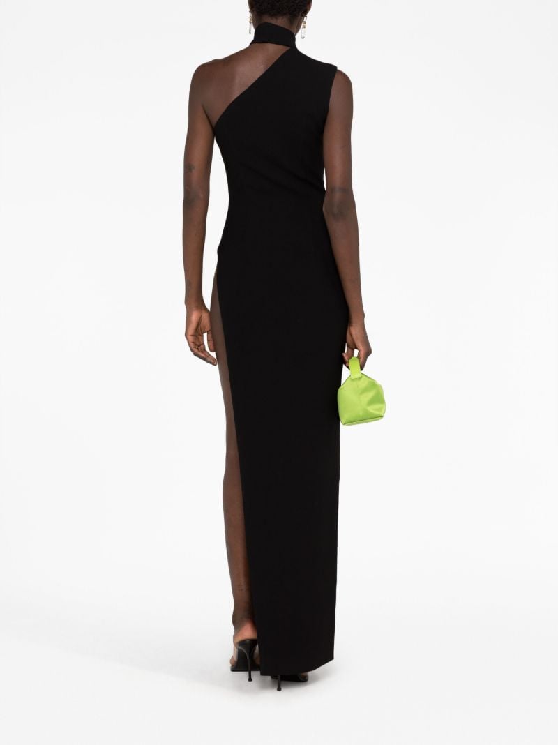 Black One-shoulder Maxi Dress