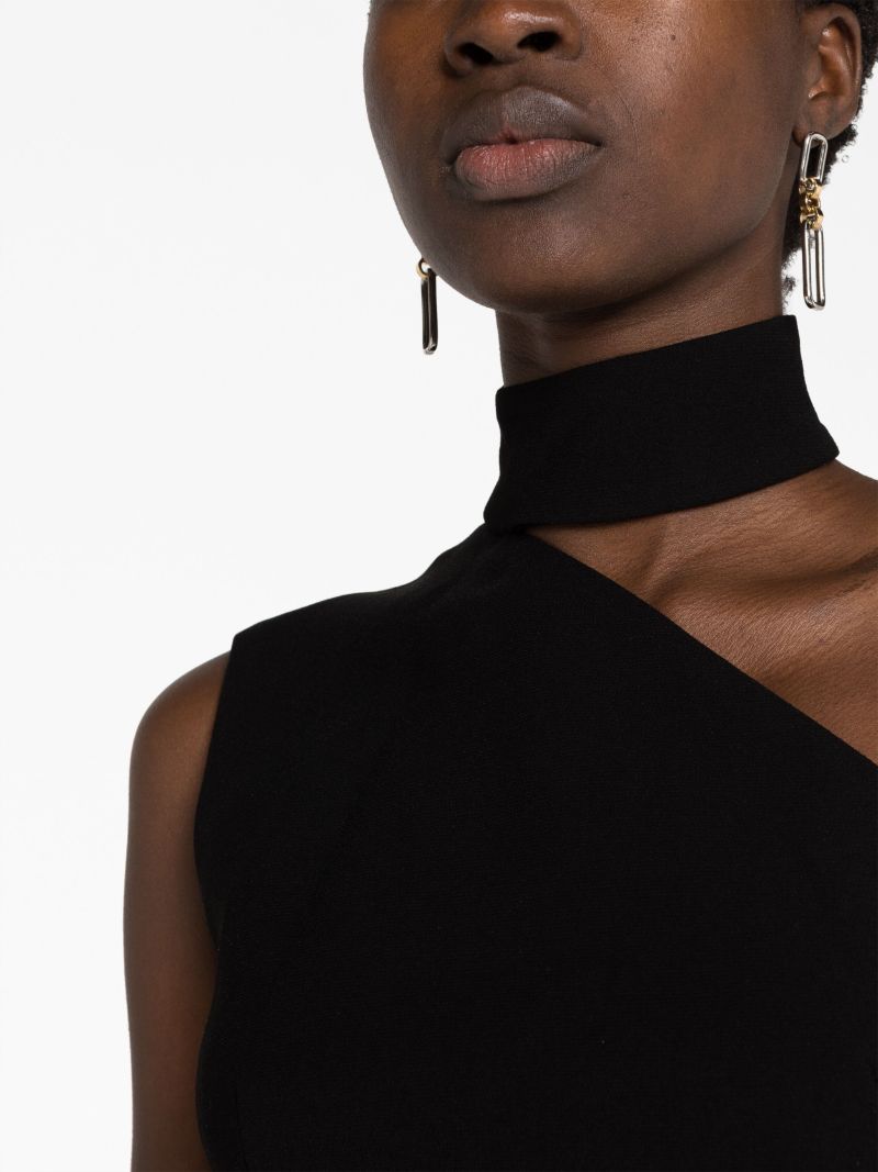 Black One-shoulder Maxi Dress