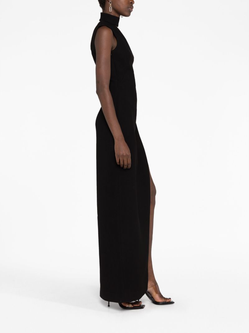 Black One-shoulder Maxi Dress