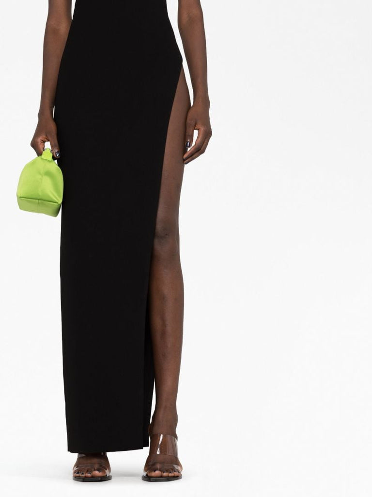 Black One-shoulder Maxi Dress