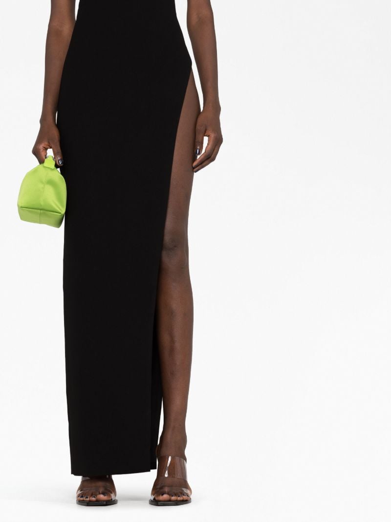 Black One-shoulder Maxi Dress