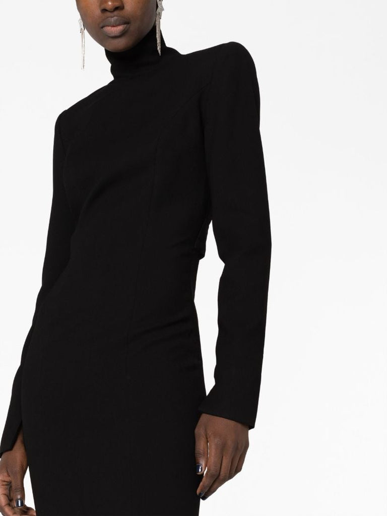 Black Open-back Gown
