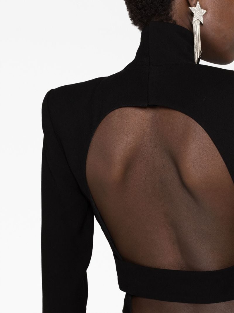 Black Open-back Gown