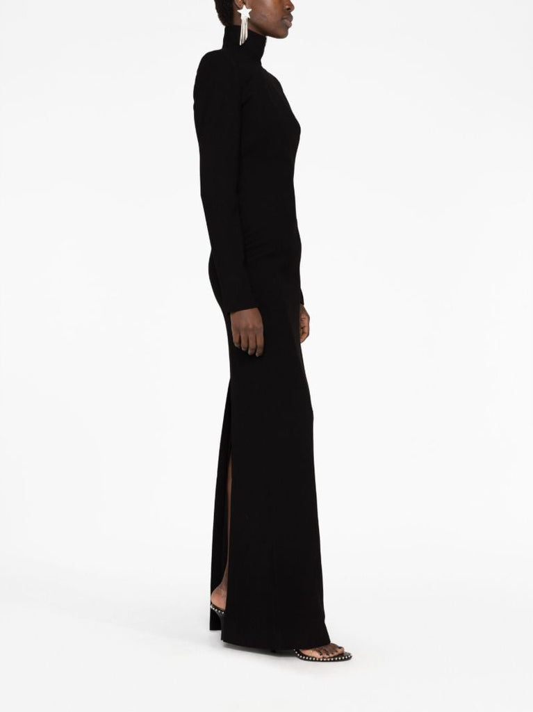 Black Open-back Gown