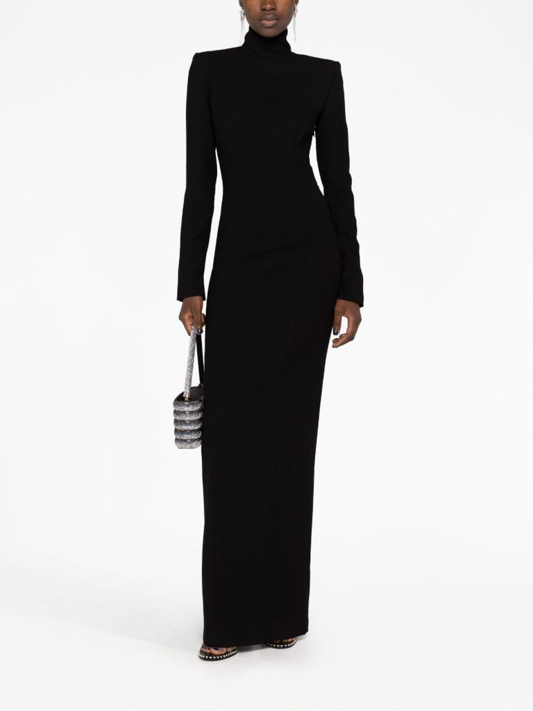 Black Open-back Gown