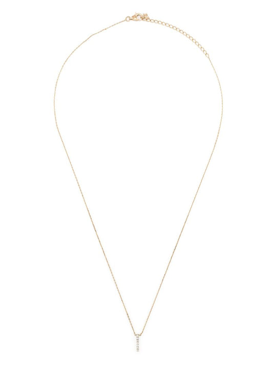 14k Yellow Gold La Barre Small Diamond Necklace