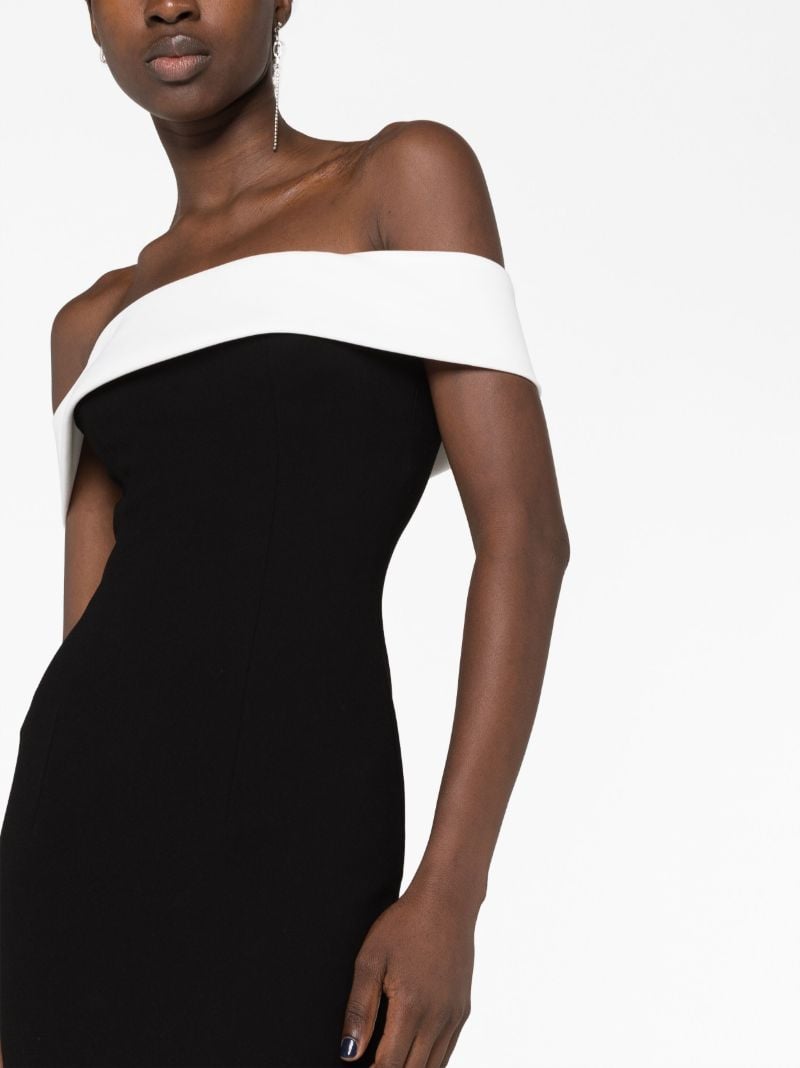 Black Off-shoulder Maxi Dress