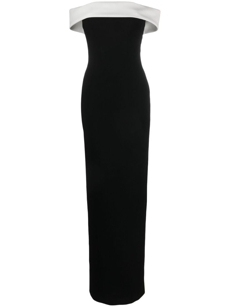 Black Off-shoulder Maxi Dress