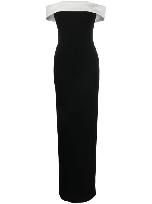 Black Off-shoulder Maxi Dress