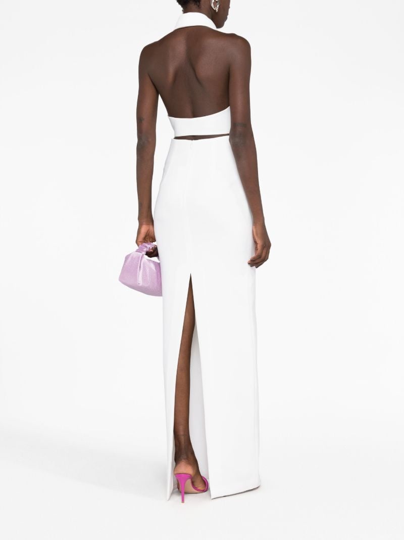 White Halterneck Crop Top