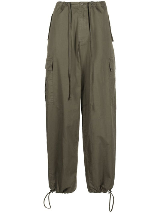 Green Parachute Cargo Trousers