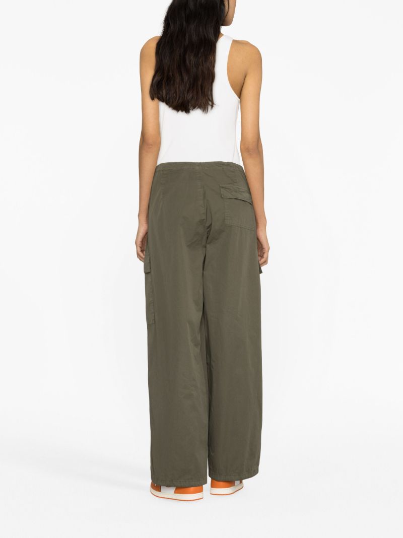 Green Parachute Cargo Trousers