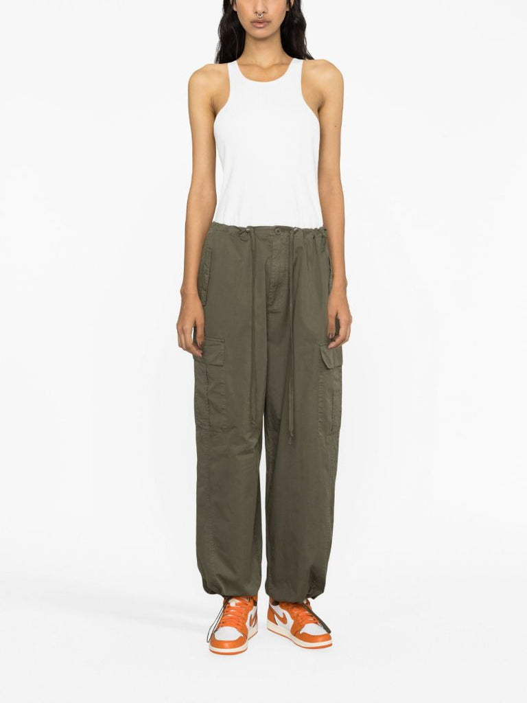 Green Parachute Cargo Trousers