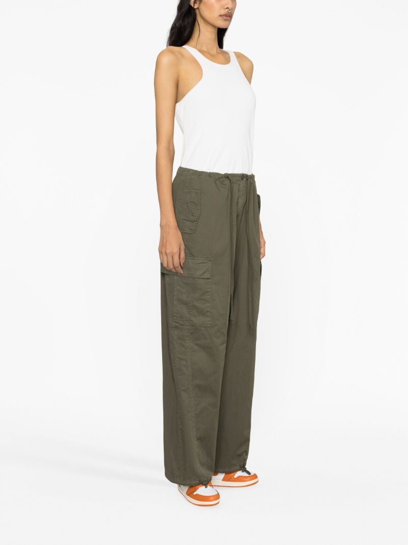 Green Parachute Cargo Trousers