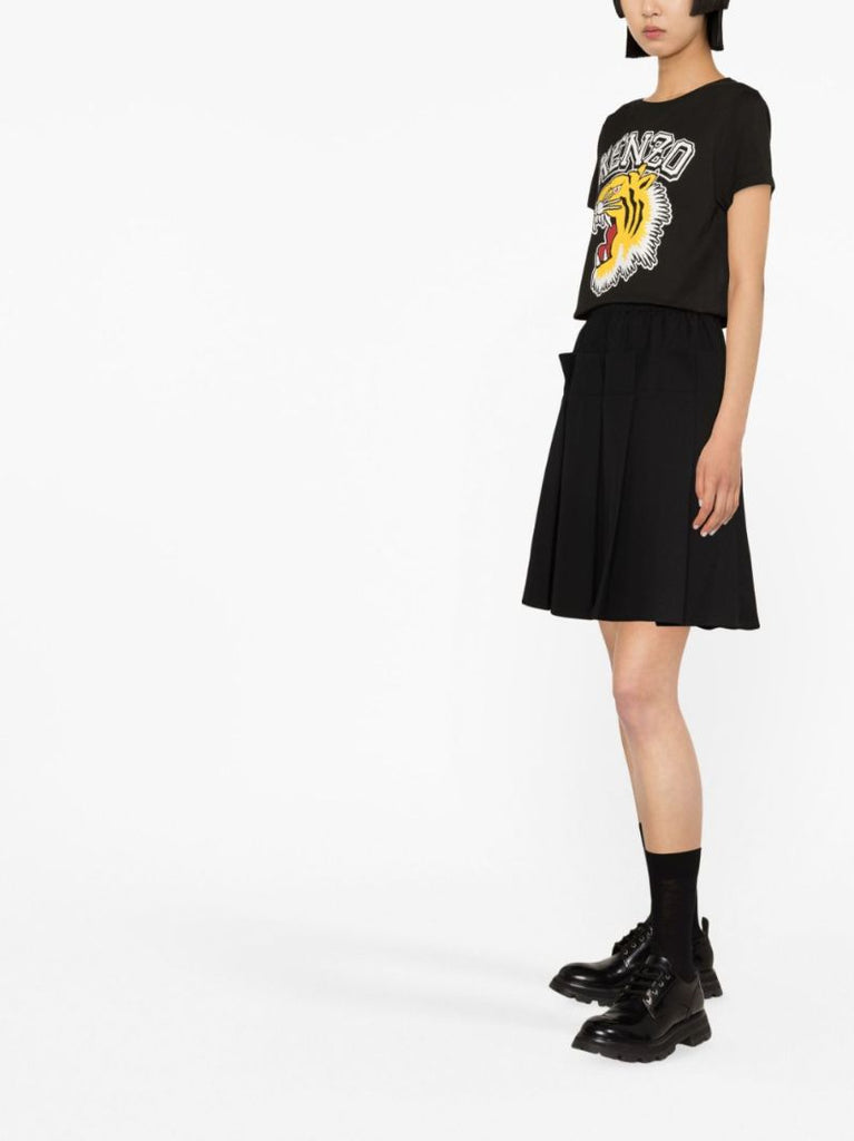 Black Tiger Varsity Print T-shirt