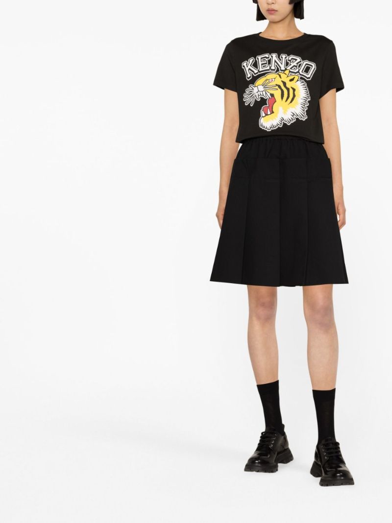Black Tiger Varsity Print T-shirt