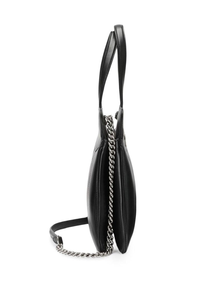 Black Petite Gg Small Leather Tote Bag
