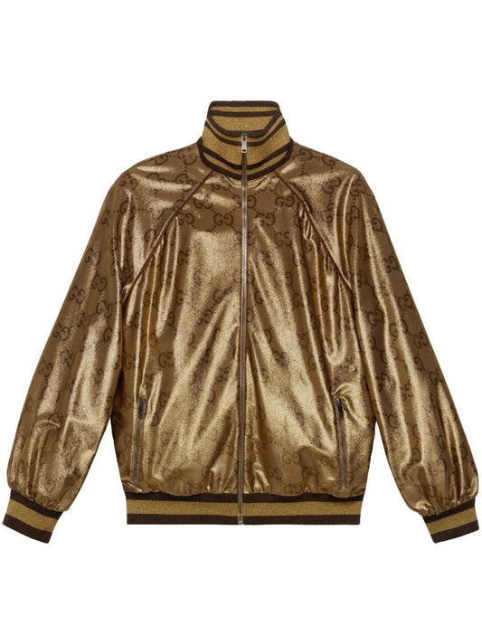 Brown Maxi Gg Bomber Jacket