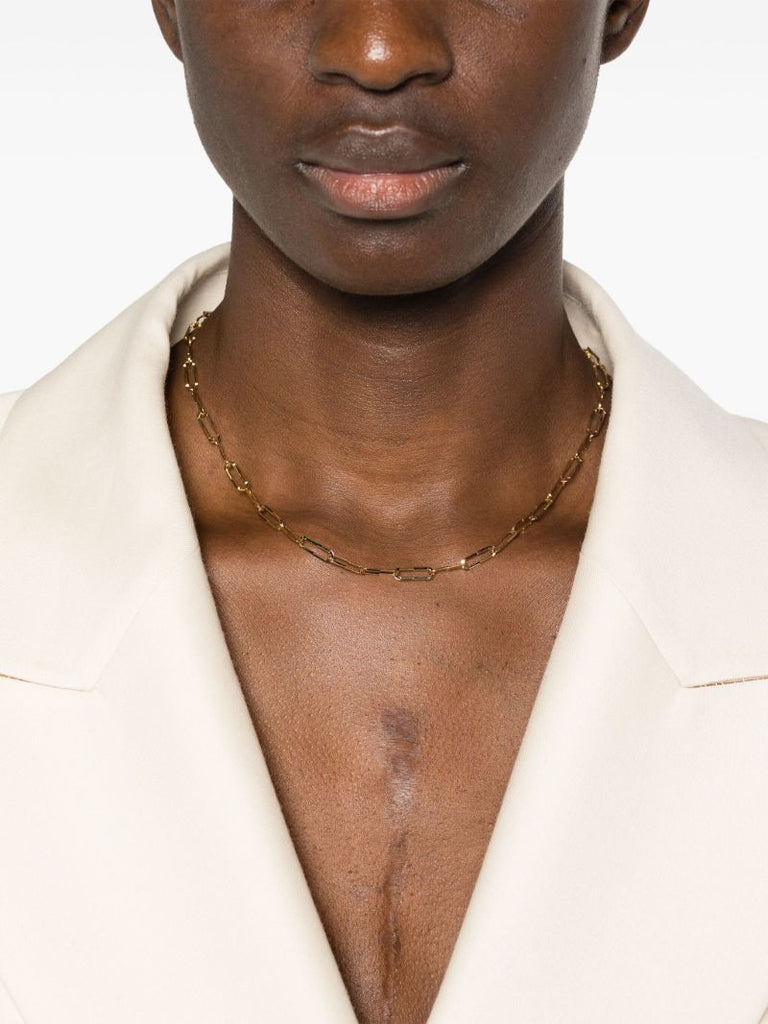 18k Yellow Gold Link to Link Necklace