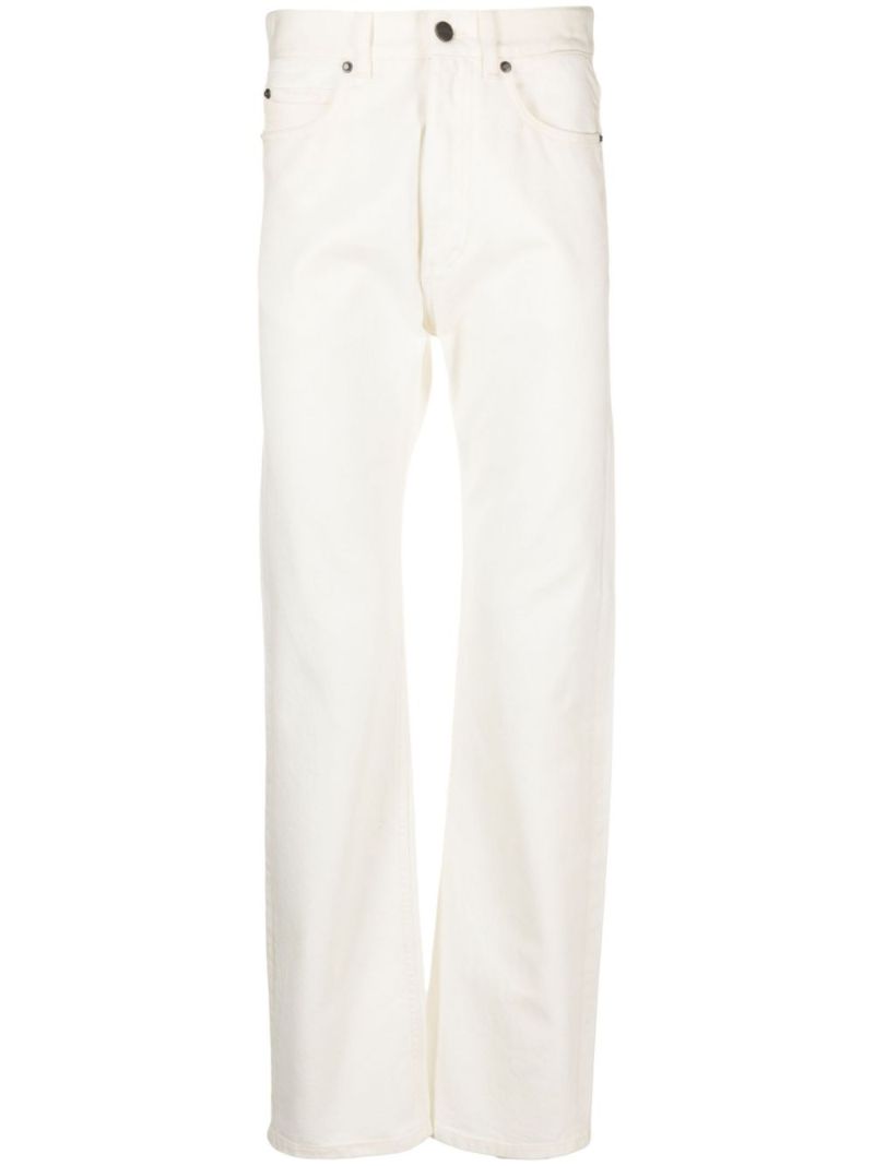 White Straight-leg Jeans