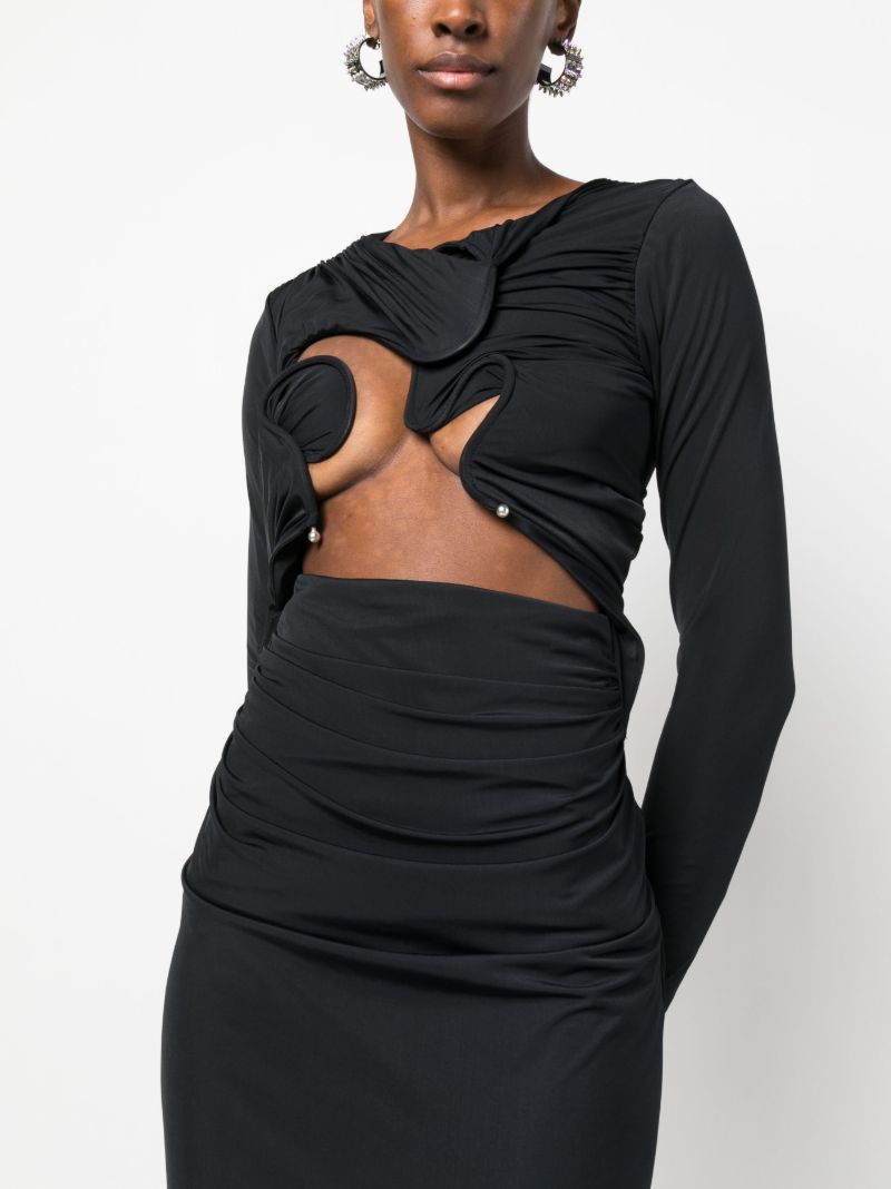 Black Venus Cut-out Dress