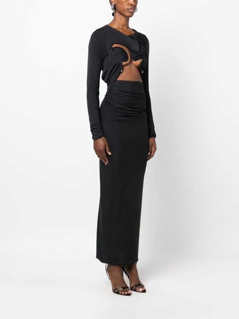 Black Venus Cut-out Dress