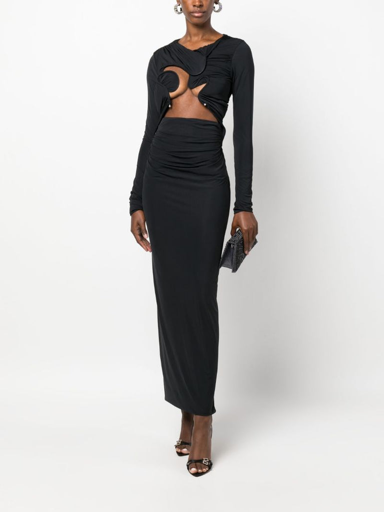 Black Venus Cut-out Dress