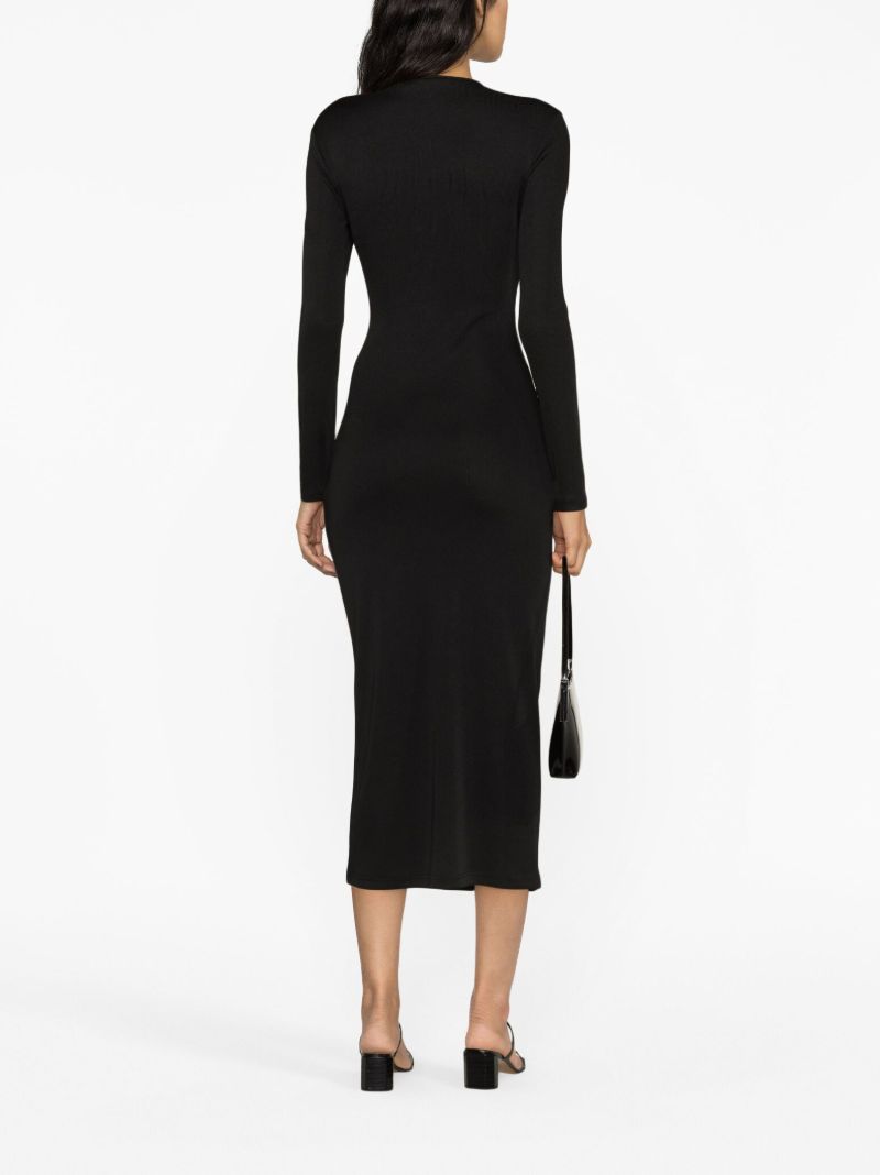 Black Orbit Cut-out Midi Dress