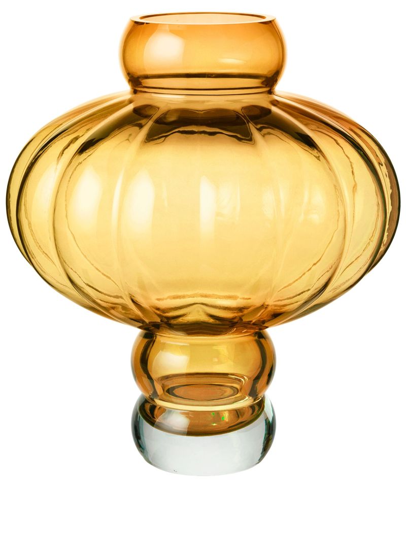 Yellow Balloon Glass Vase