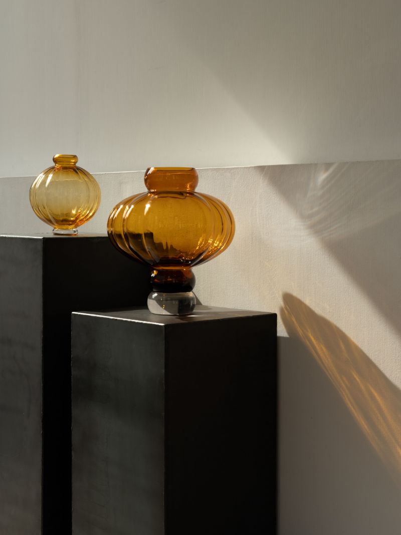 Yellow Balloon Glass Vase