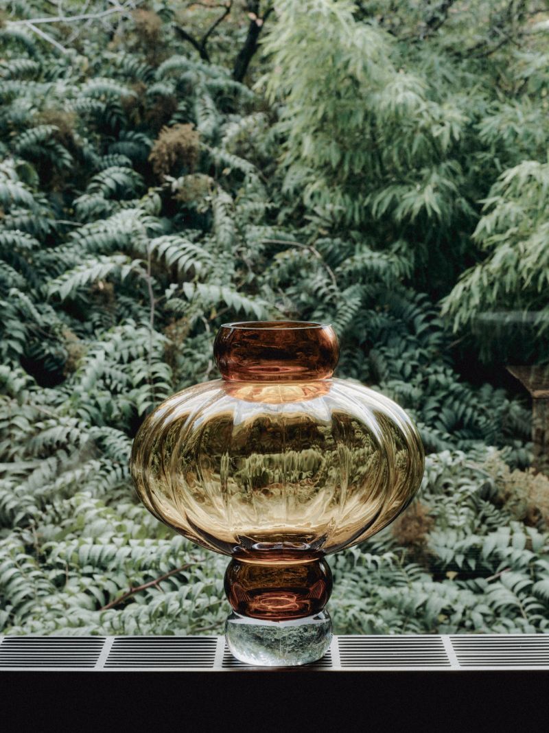 Yellow Balloon Glass Vase