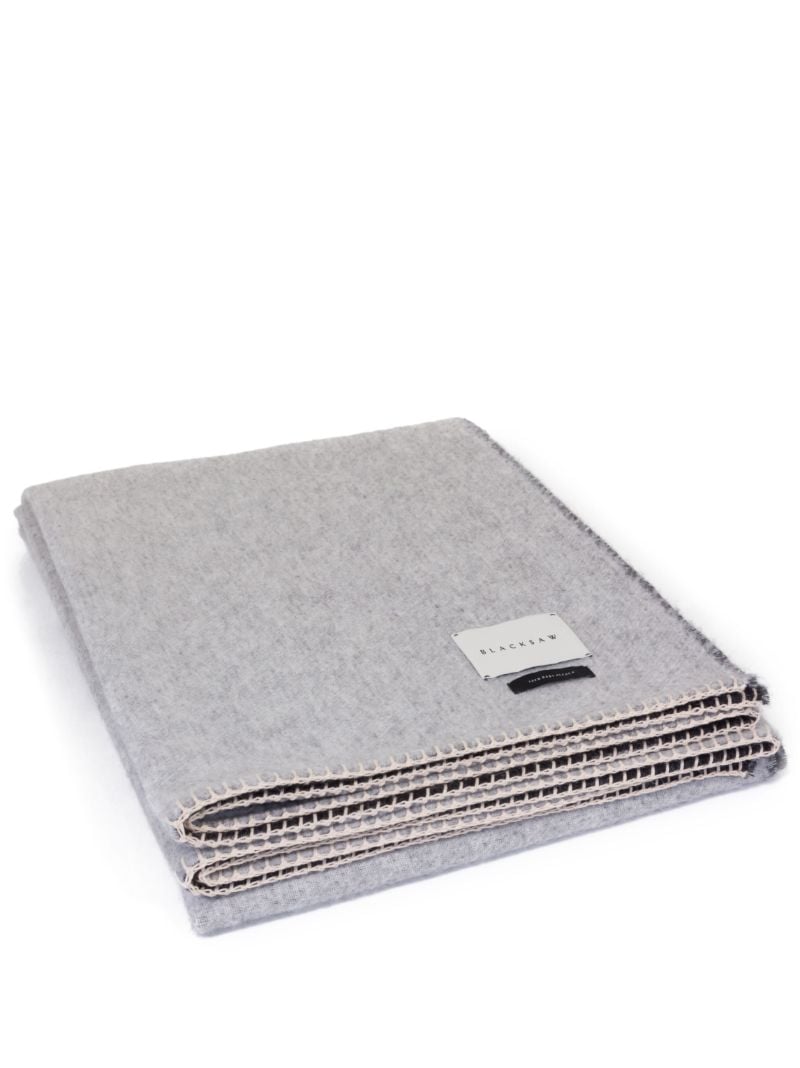 Grey Peyote Snake Print Blanket