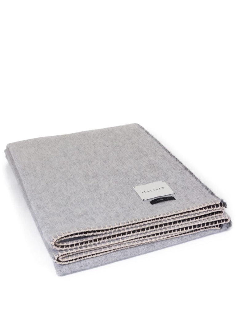 Grey Peyote Snake Print Blanket
