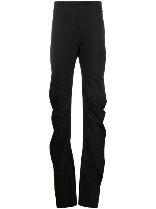 Black Twist Effect Trousers