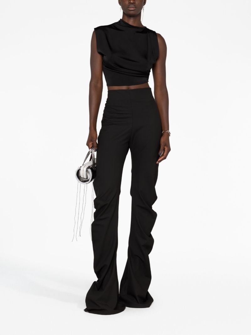 Black Twist Effect Trousers