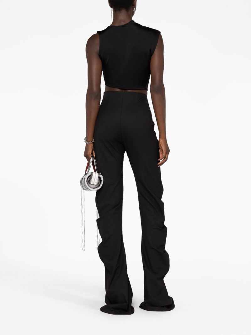 Black Twist Effect Trousers