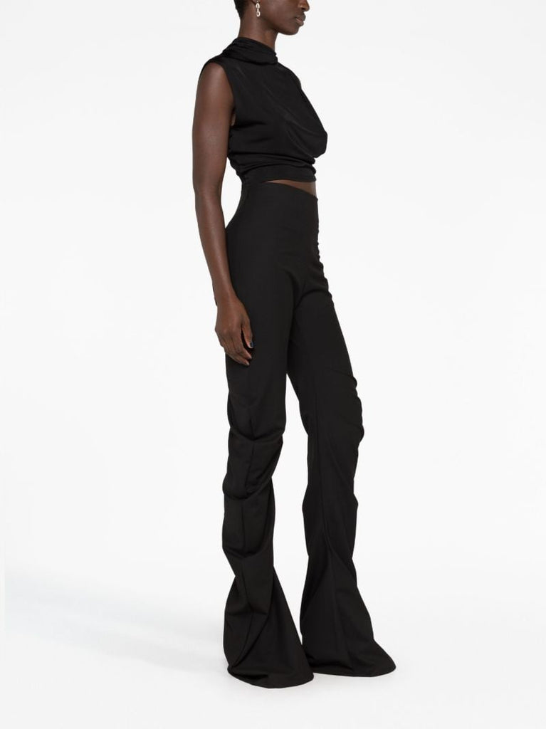 Black Twist Effect Trousers