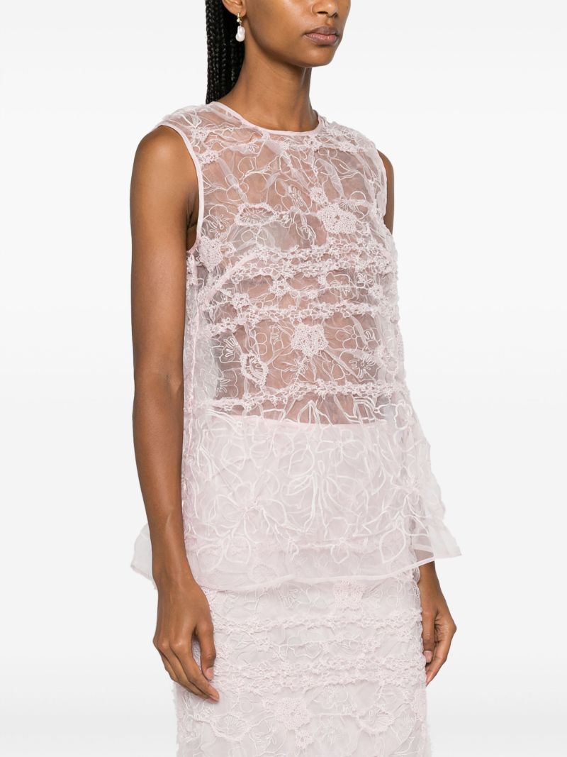 Pink Utania Lace Top