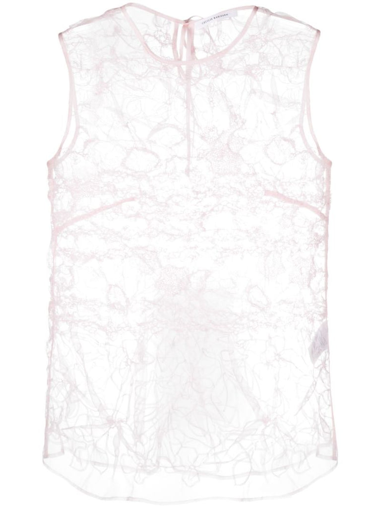 Pink Utania Lace Top