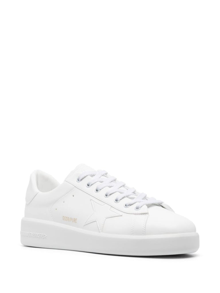 White Pure Star Leather Sneakers