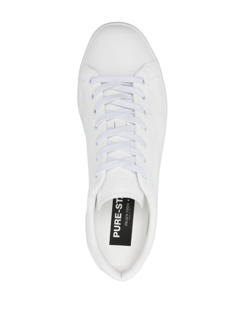 White Pure Star Leather Sneakers