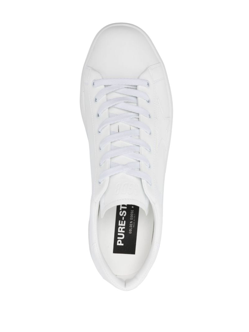 White Pure Star Leather Sneakers
