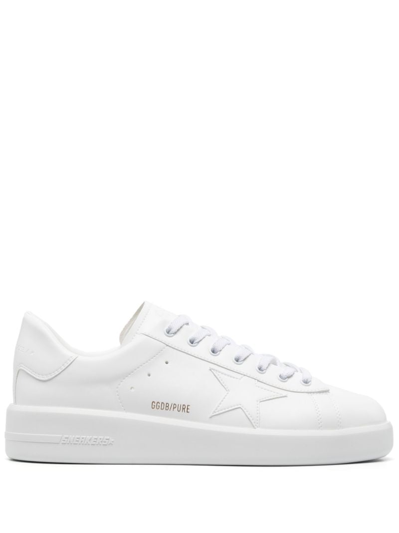 White Pure Star Leather Sneakers