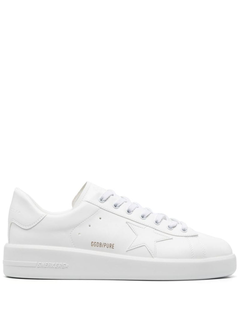 White Pure Star Leather Sneakers
