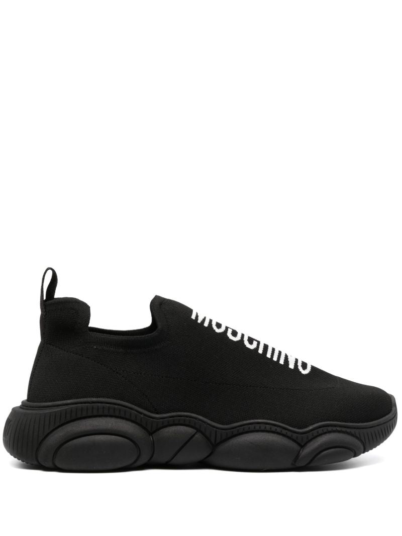 Black Teddy Logo Bubble Sneakers