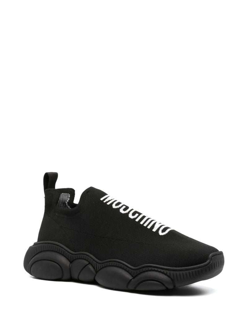 Black Teddy Logo Bubble Sneakers