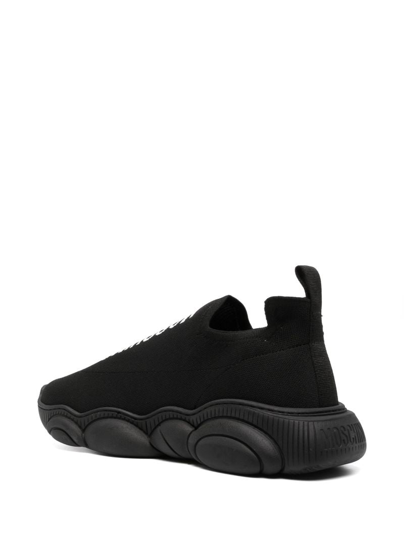 Black Teddy Logo Bubble Sneakers